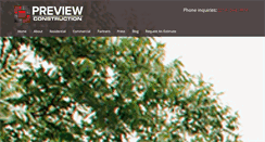 Desktop Screenshot of previewconstruction.com